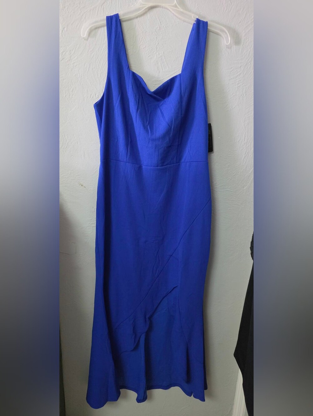 Sleeveless Royal Blue Maxi Dress with V-Back - Picture 3 of 7